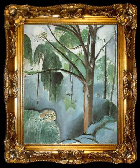 framed  Henri Matisse The Pond at trivaux mk209, ta009-2